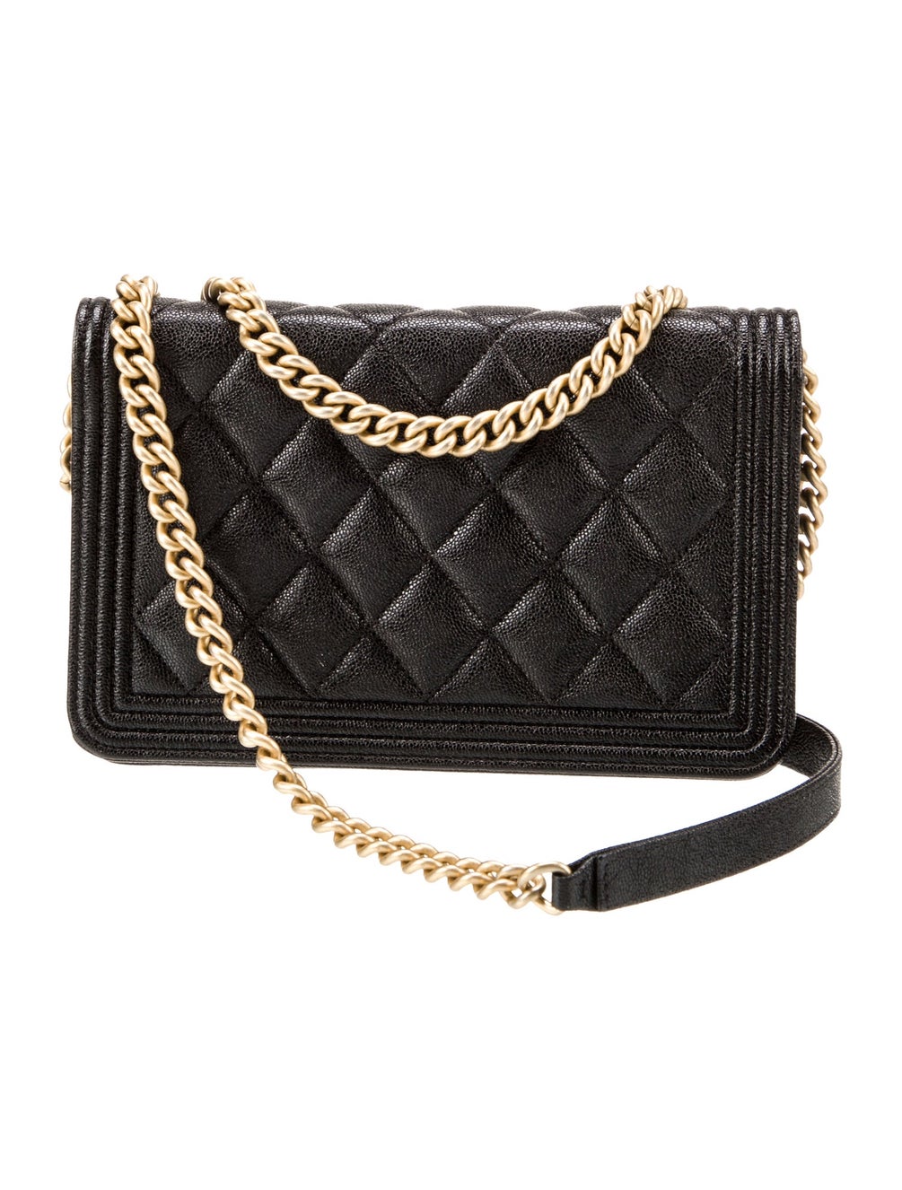 Chanel Boy Wallet On Chain Black Crossbody Bags, Handbags