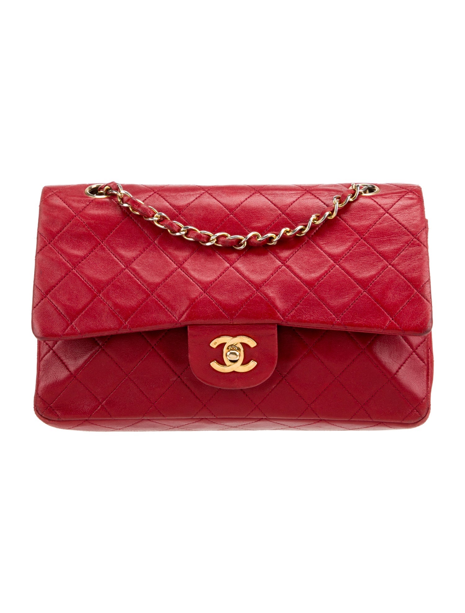 Chanel Classic Medium Double Flap Bag Red Shoulder Bags, Handbags