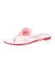 Chanel Interlocking CC Logo Rubber Flip Flops