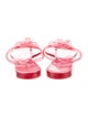 Chanel Interlocking CC Logo Rubber Flip Flops