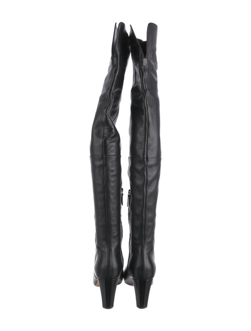 Chanel Interlocking CC Logo Calfskin Boots