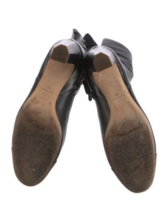 Chanel Interlocking CC Logo Calfskin Boots