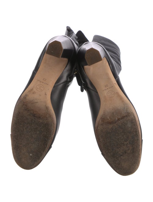 Chanel Interlocking CC Logo Calfskin Boots