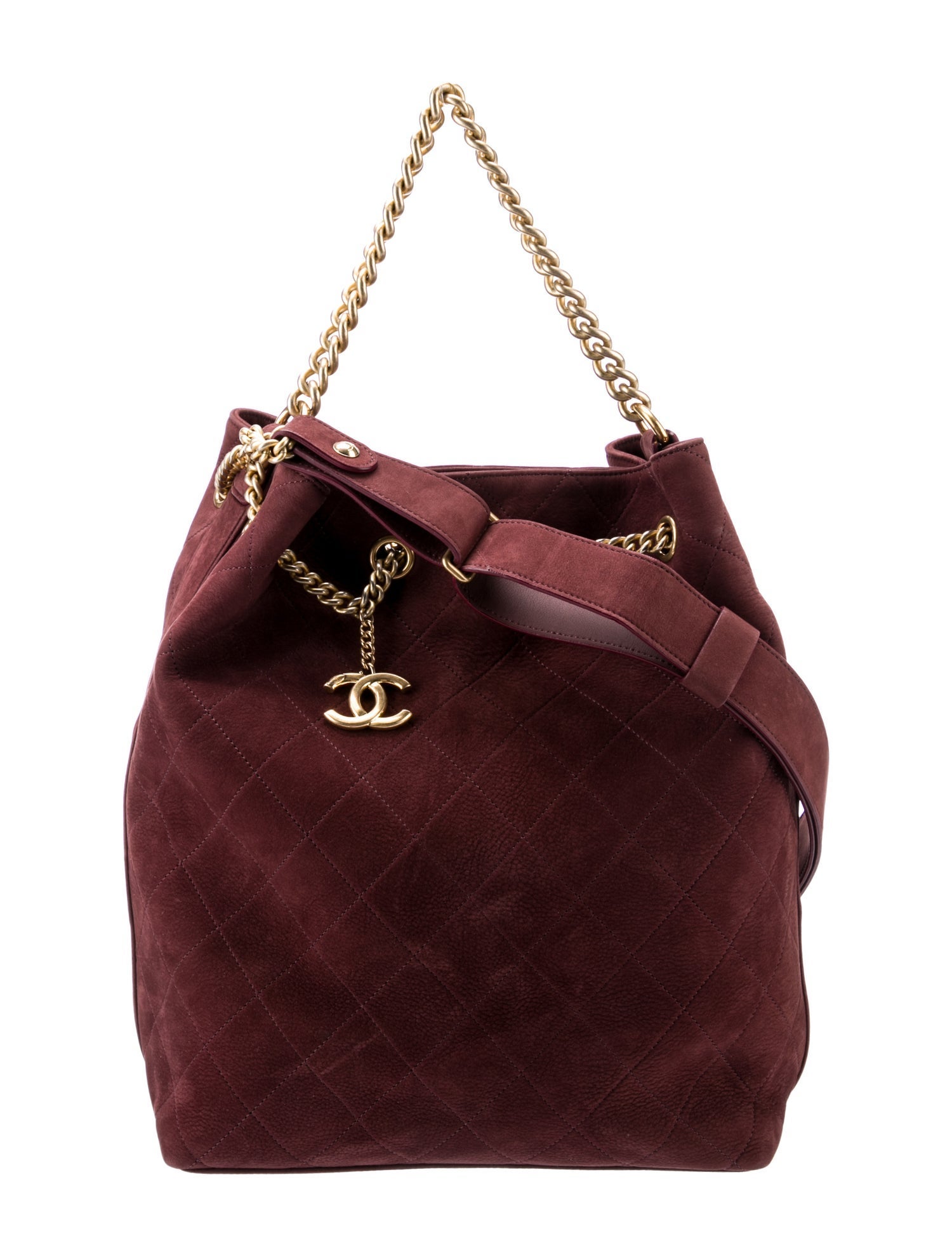 Chanel Large On My Shoulder Drawstring Bag