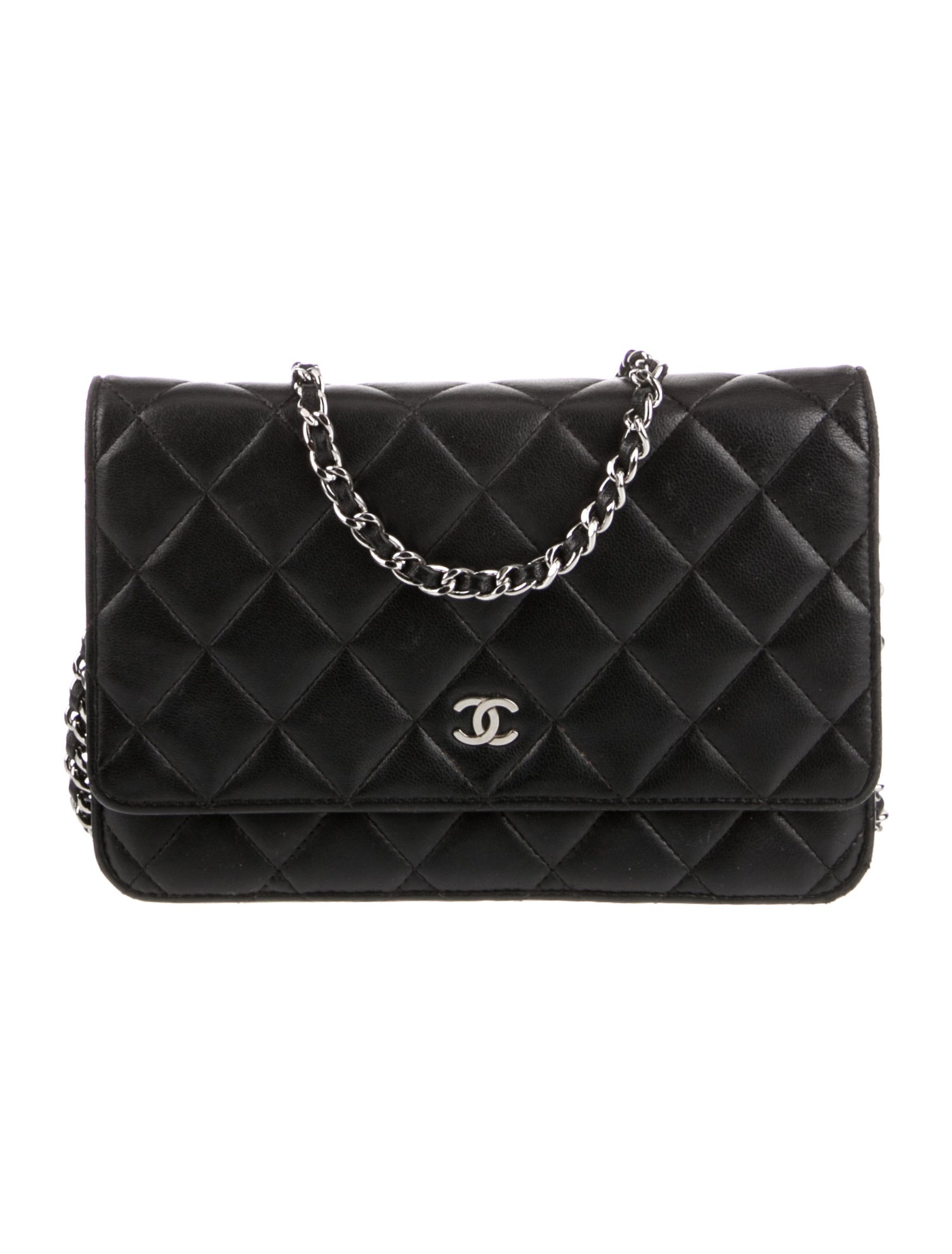 Chanel Classic Quilted Wallet On Chain Black Shoulder Bags, Handbags