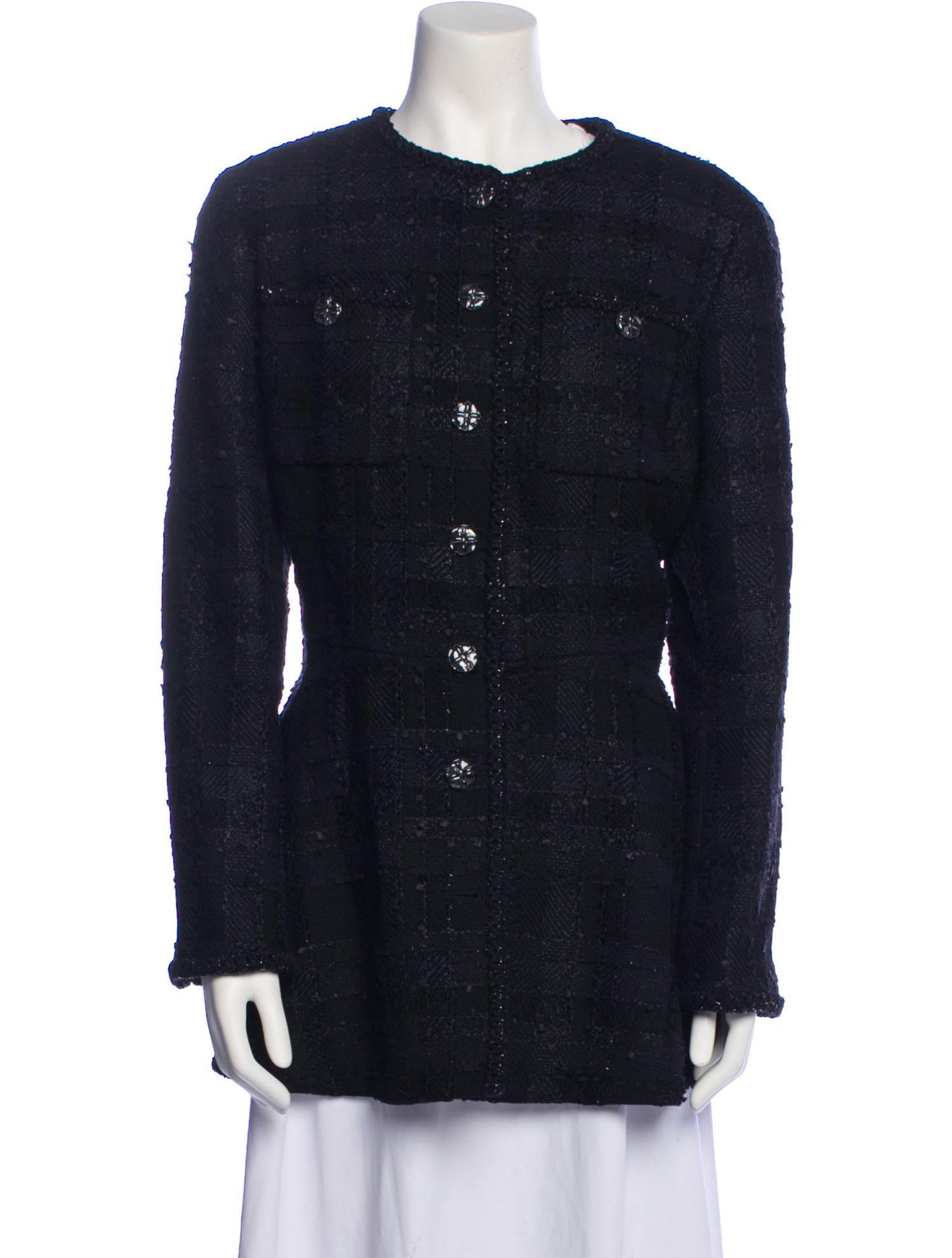 Chanel 2023 Plaid Print Jacket