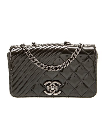 Chanel Shoulder Bags Small Patent Coco Boy Flap Bag