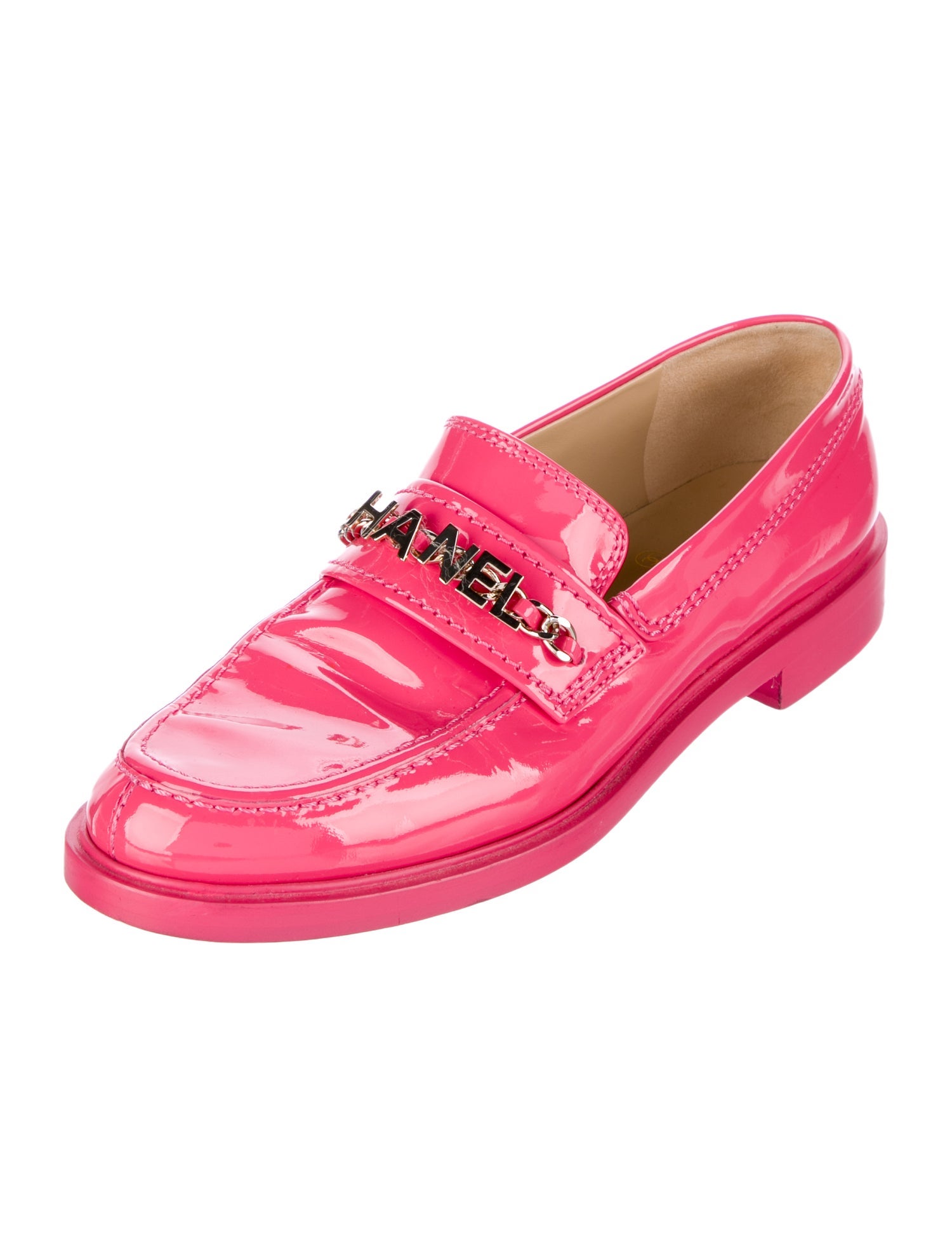 Chanel 2023 Interlocking CC Logo Loafers