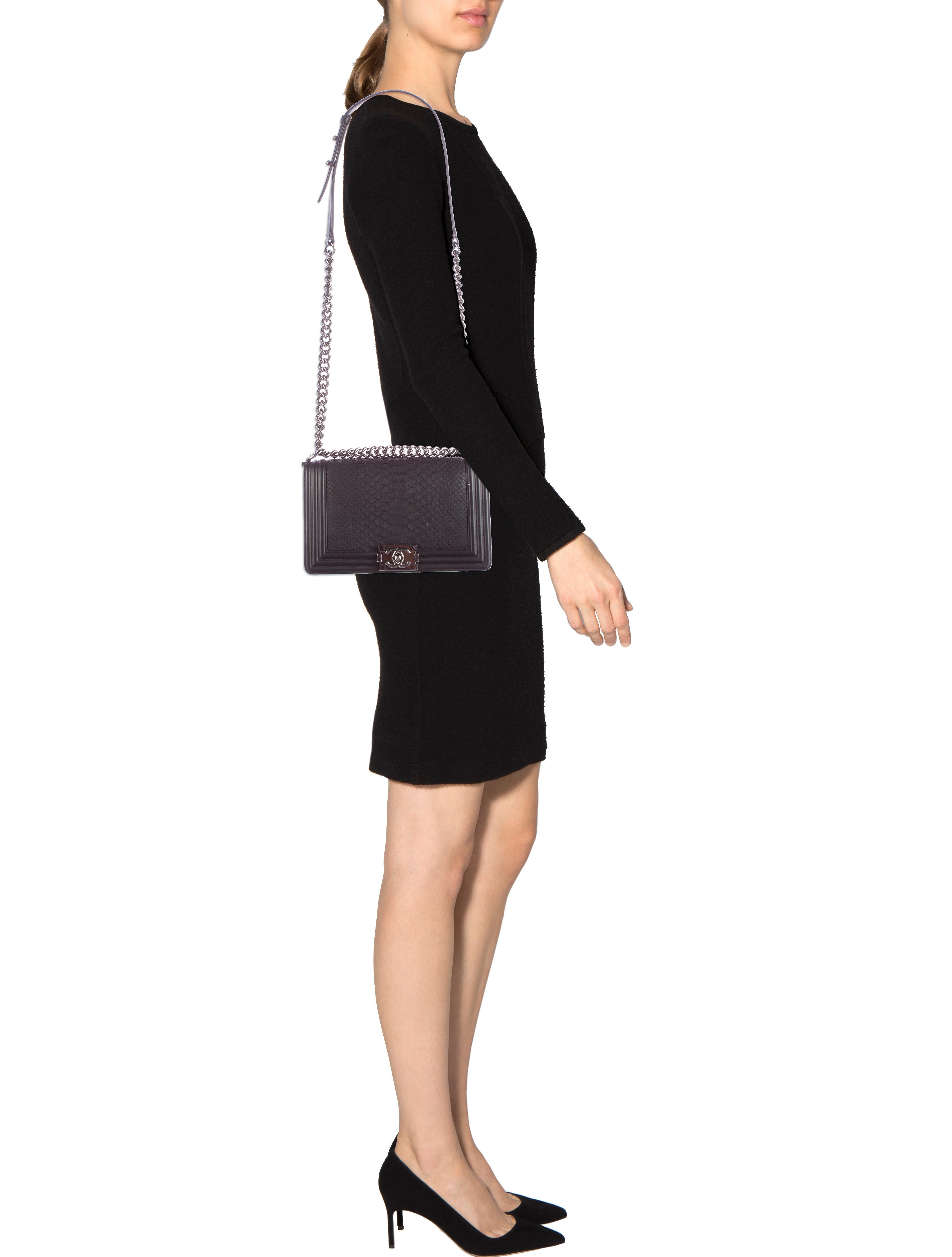 Chanel Python Boy Flap Bag