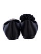 Chanel Camellia Accent Satin Ballet Flats