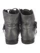 Chanel Interlocking CC Logo Calfskin Combat Boots