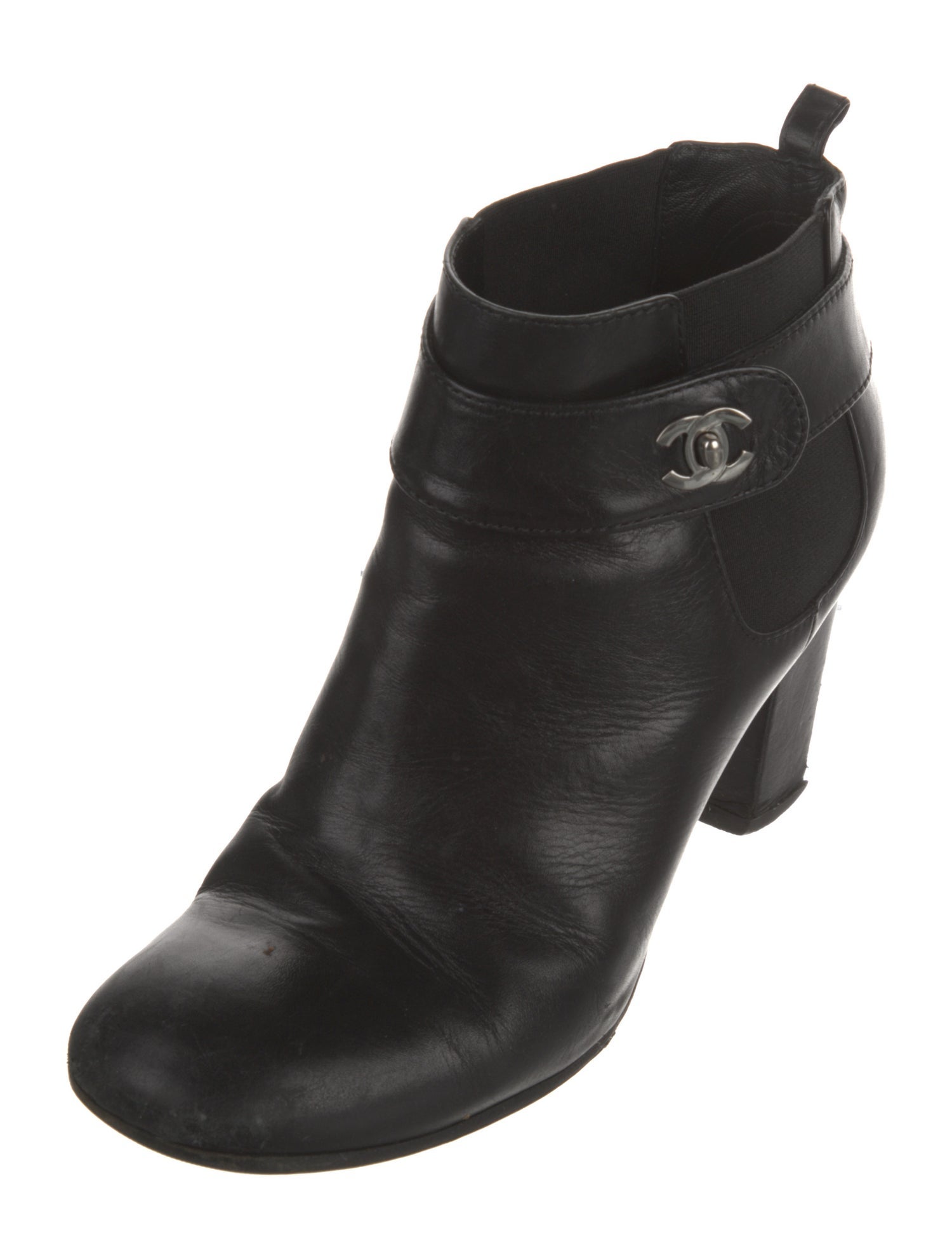 Chanel 2013 Interlocking CC Logo Boots