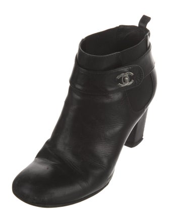 Chanel 2013 Interlocking CC Logo Boots