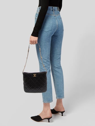 Chanel Paris-Le19M Caviar Twist Your Buttons Hobo