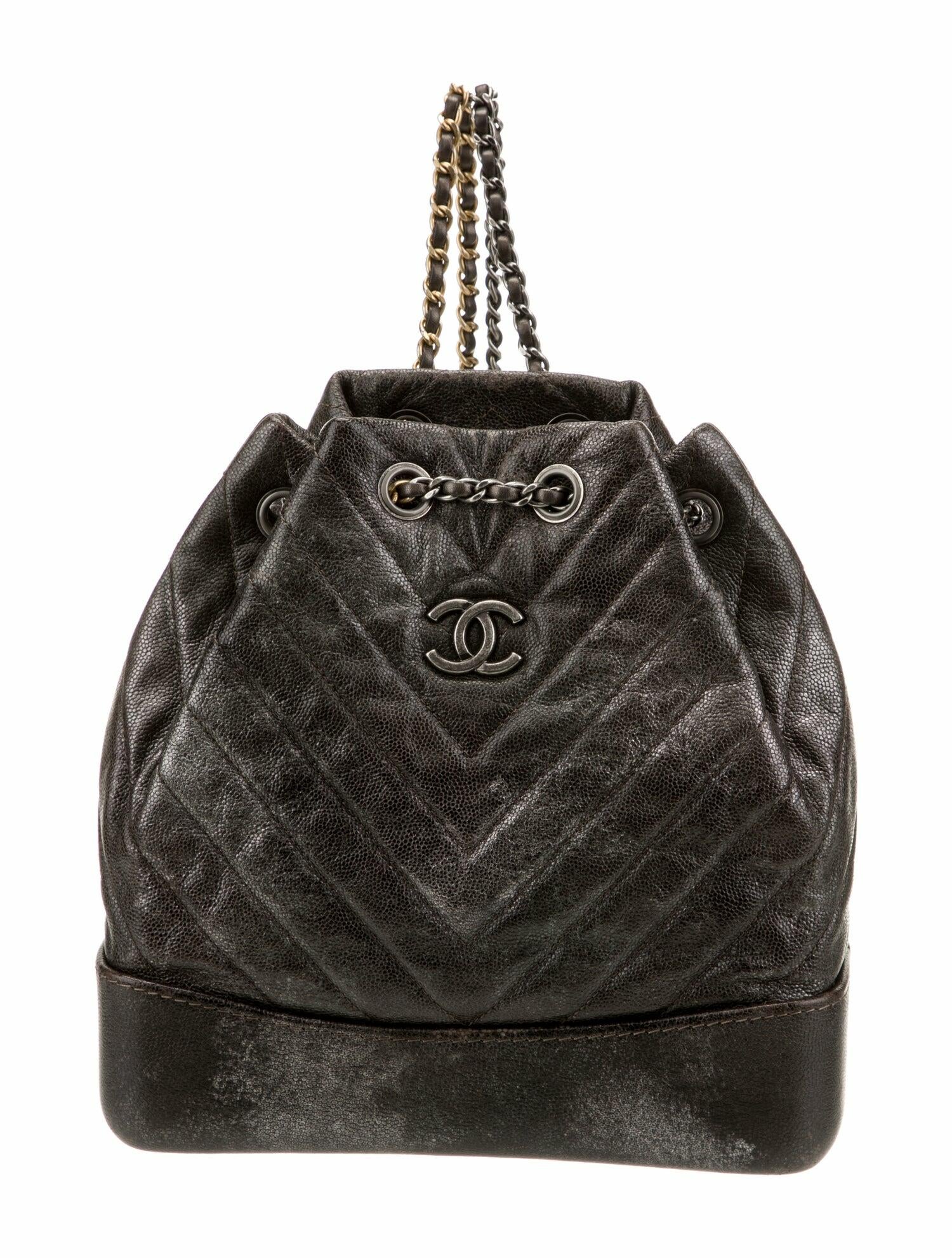 Chanel Small Chevron Gabrielle Backpack