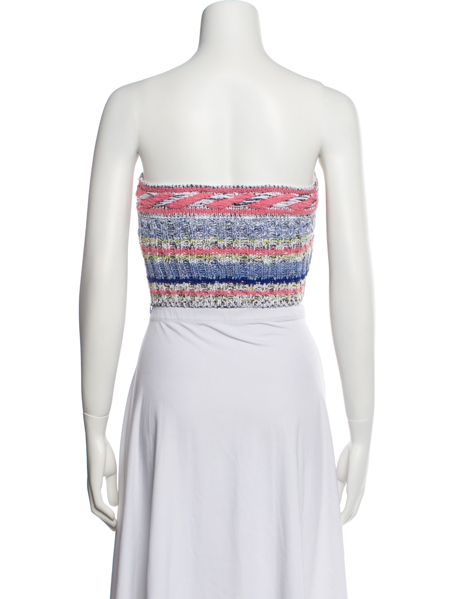 Chanel 2021 Striped Crop Top