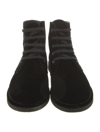 Chanel 2017 Interlocking CC Logo Combat Boots