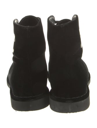 Chanel 2017 Interlocking CC Logo Combat Boots