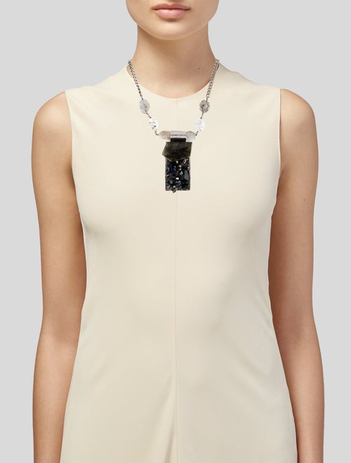 Chanel Multistone Statement Pendant Necklace