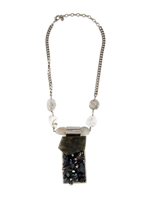 Chanel Multistone Statement Pendant Necklace