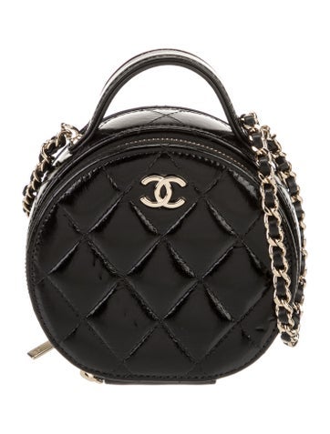 Chanel Crossbody Bags 2022 Handle With Care Round Vanity w/ Chain