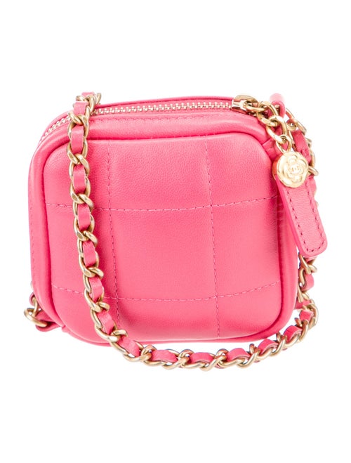 Chanel Mini Diamond CC Clutch w/ Chain
