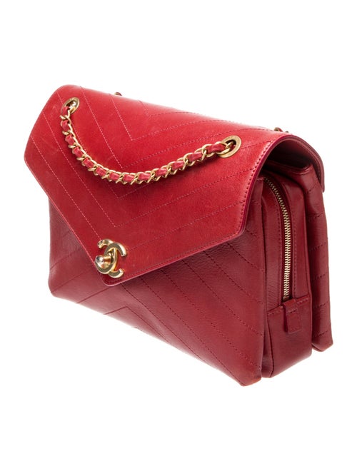 Chanel Coco Chevron Envelope Flap Bag