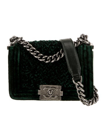 Chanel Shoulder Bags Mini Velvet Boy Bag