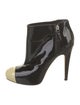 Chanel 2012 Patent Boots T-Strap Pumps