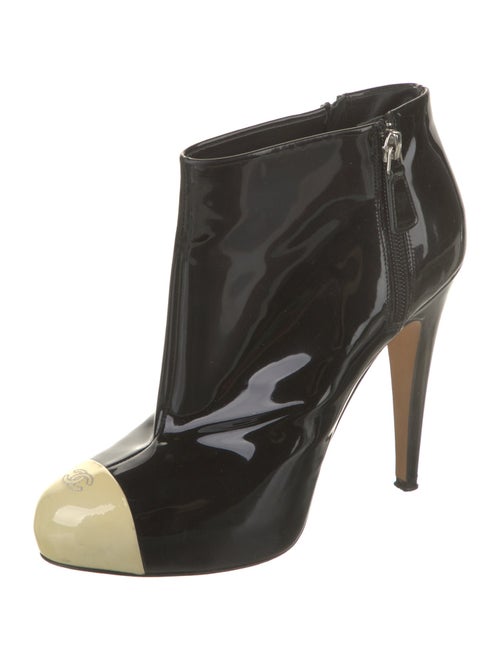 Chanel 2012 Patent Boots T-Strap Pumps