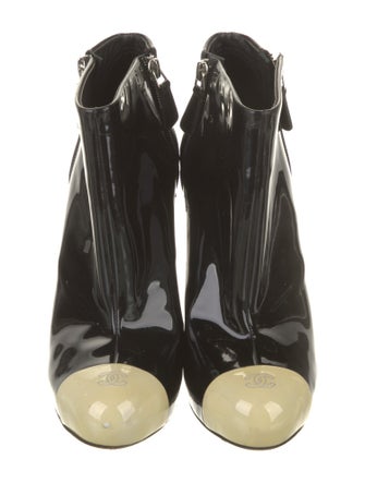 Chanel 2012 Patent Boots T-Strap Pumps