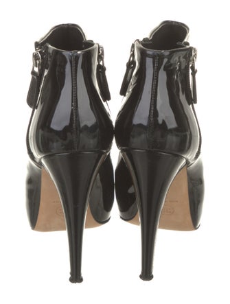 Chanel 2012 Patent Boots T-Strap Pumps