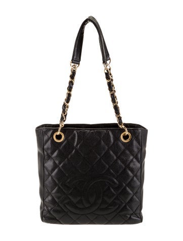 Chanel Handle Bags Caviar Petit Shopping Tote