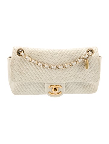 Chanel Shoulder Bags Surpique Chevron Flap Bag