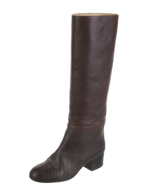 Chanel 2013 Quilted Pattern Riding Boots