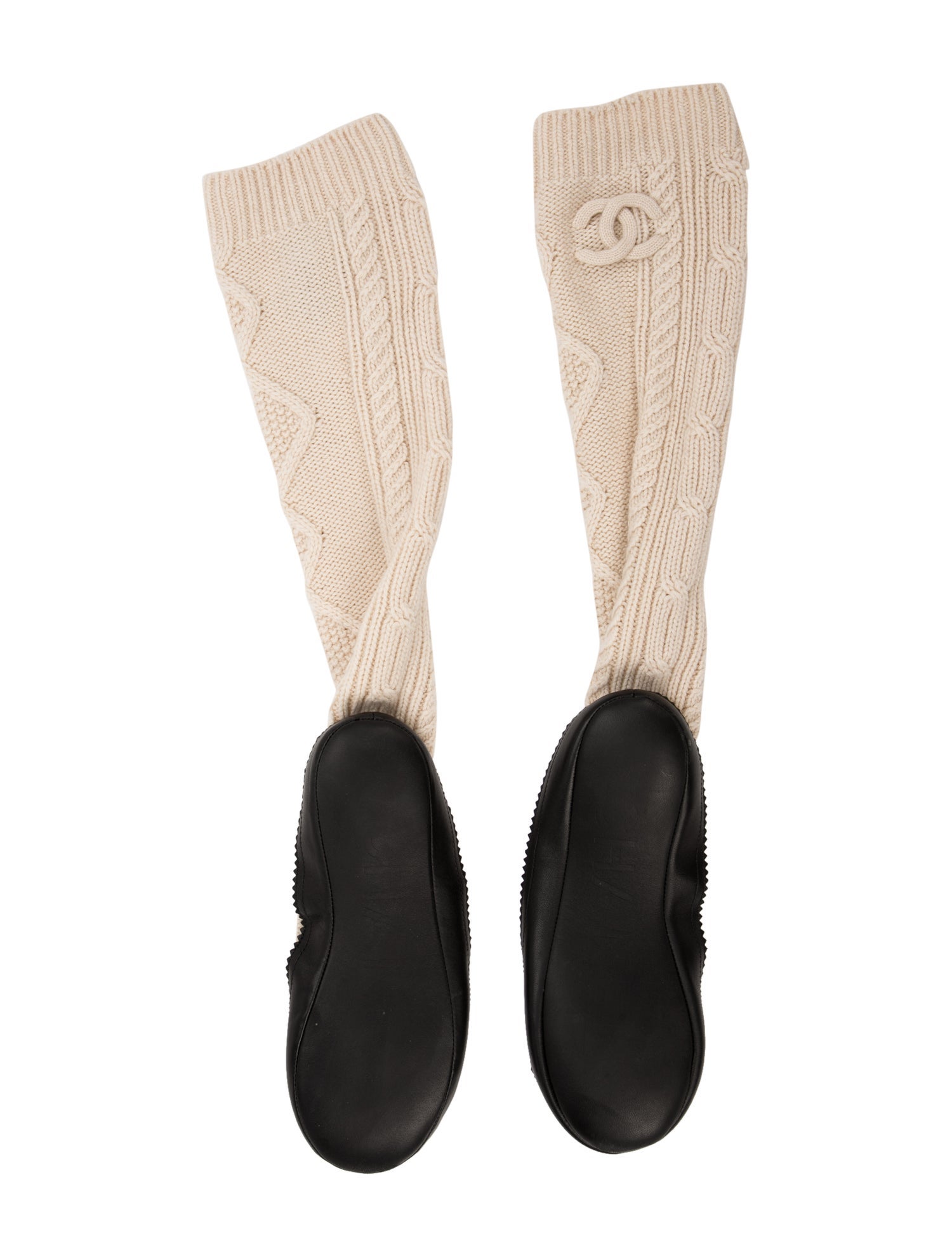 Chanel 2022 Interlocking CC Logo Sock Boots