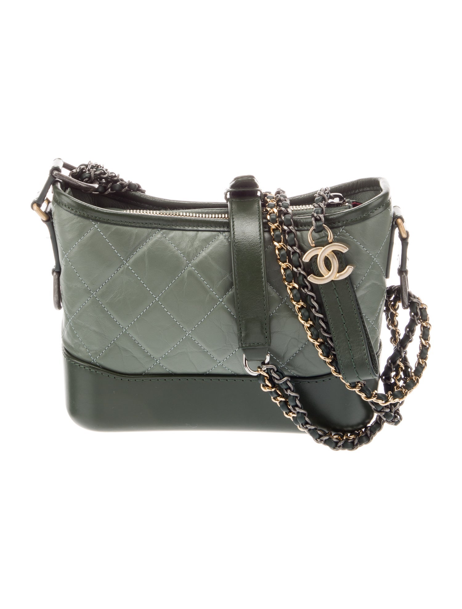 Chanel Small Gabrielle Hobo - Green Crossbody Bags, Handbags ...