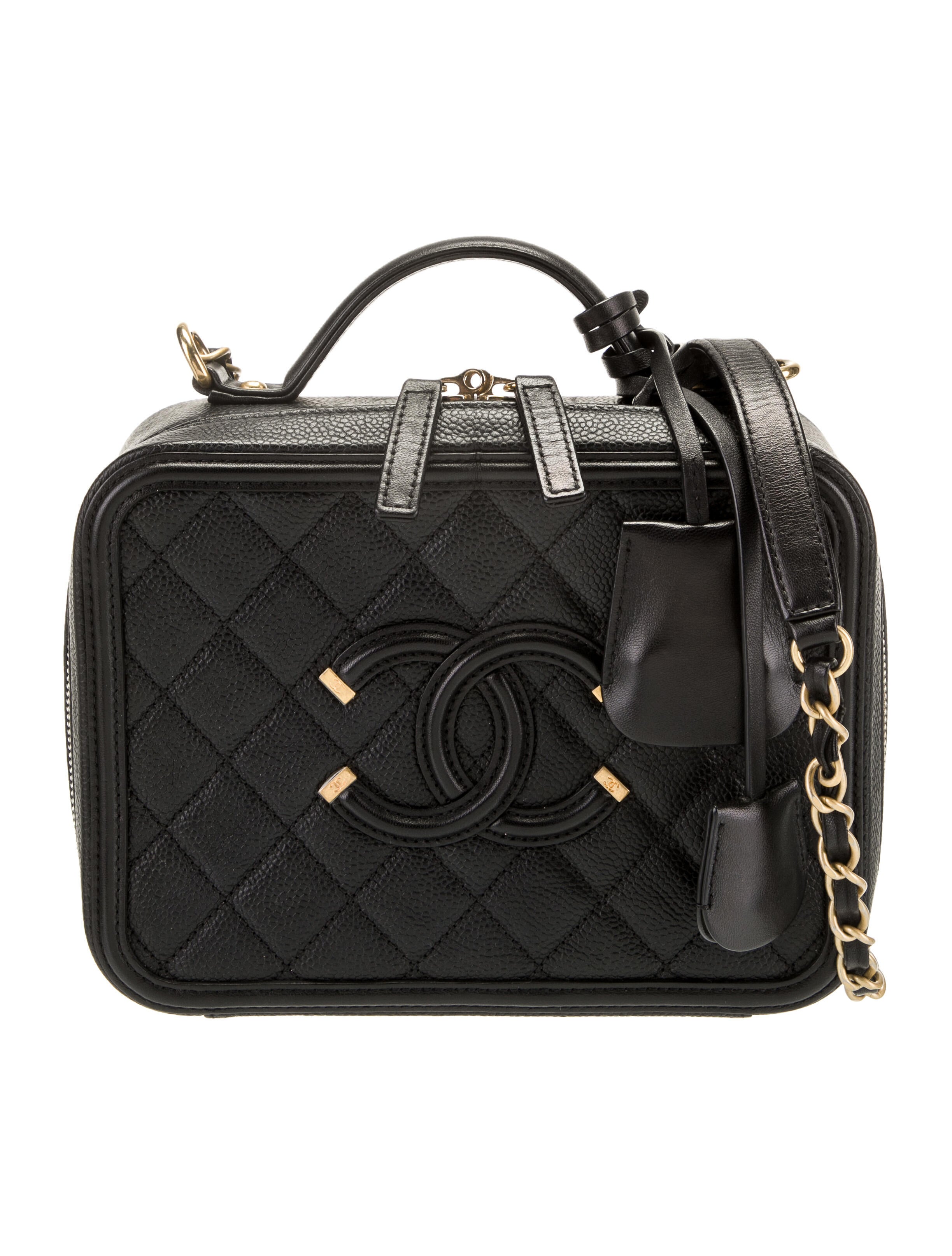 Chanel Small Filigree Vanity Case