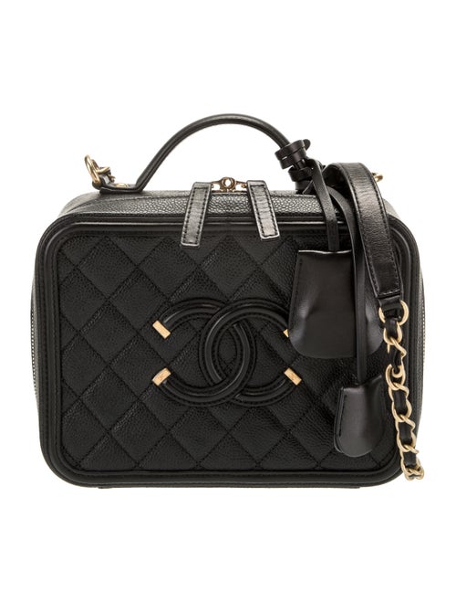 Chanel Small Filigree Vanity Case