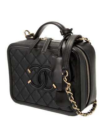 Chanel Small Filigree Vanity Case