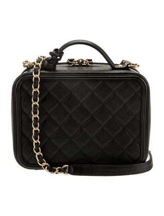 Chanel Small Filigree Vanity Case