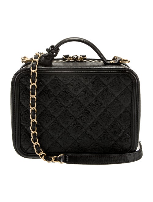 Chanel Small Filigree Vanity Case