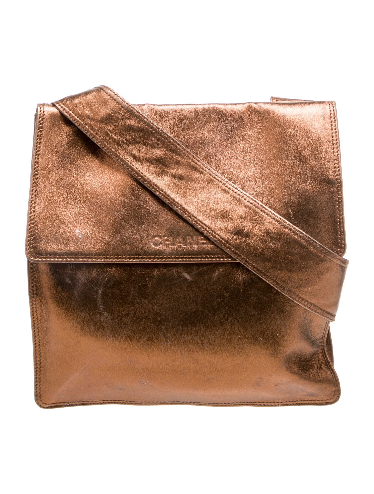 Chanel Logo Flap Messenger Bag