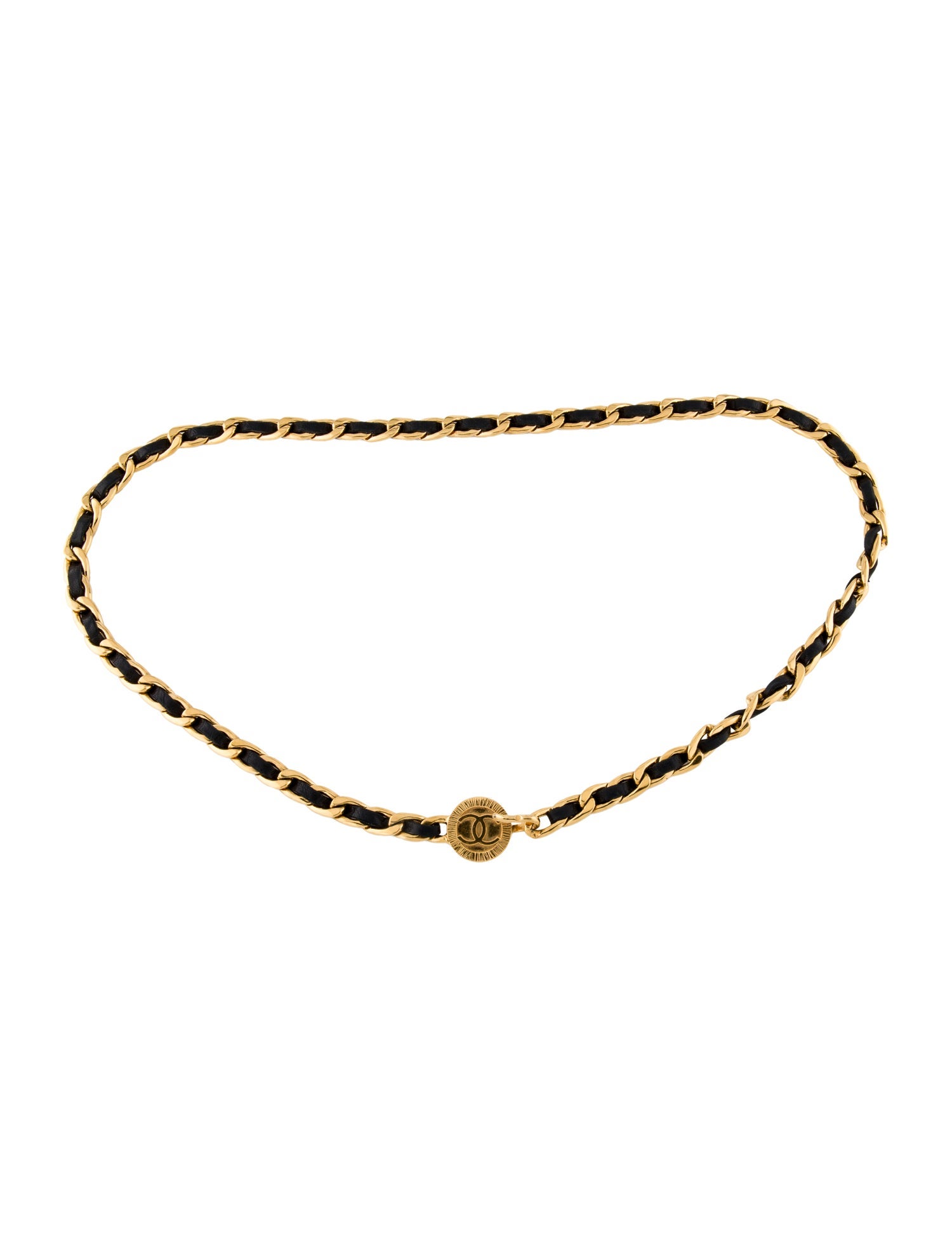 Chanel Vintage Interlocking CC Logo Waist Belt