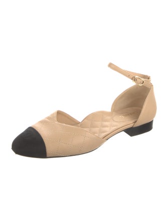 Chanel 2020 Interlocking CC Logo D'Orsay Flats