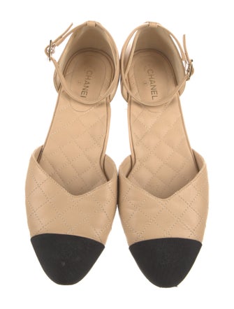Chanel 2020 Interlocking CC Logo D'Orsay Flats