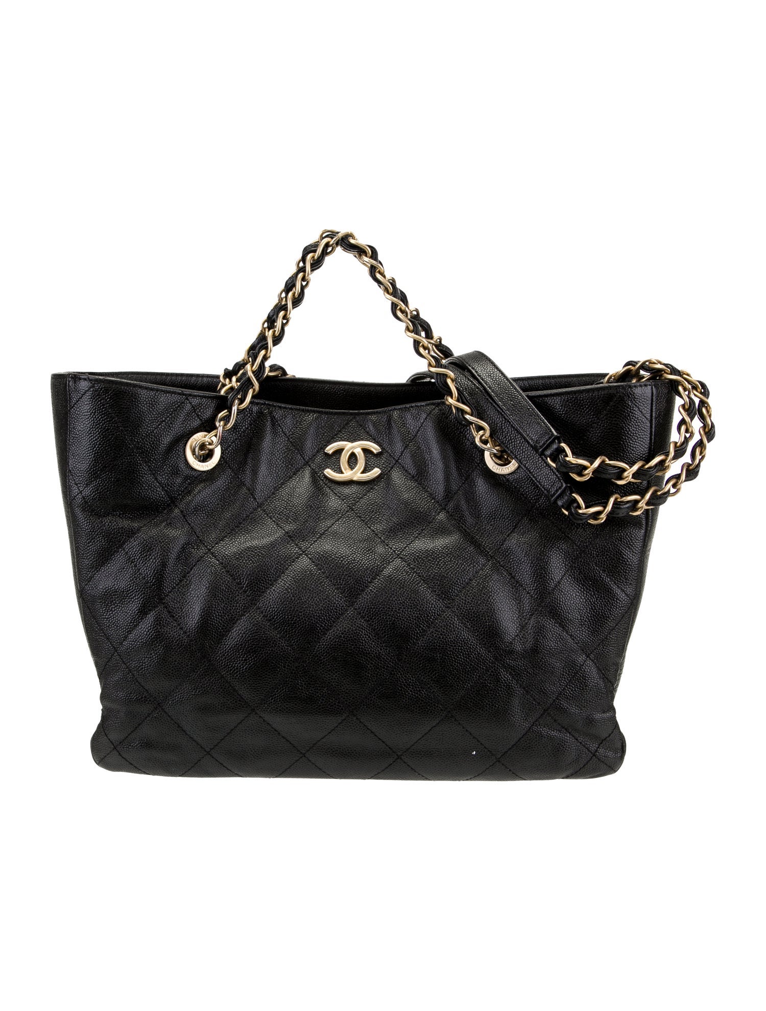 Chanel Quilted Shopping Tote