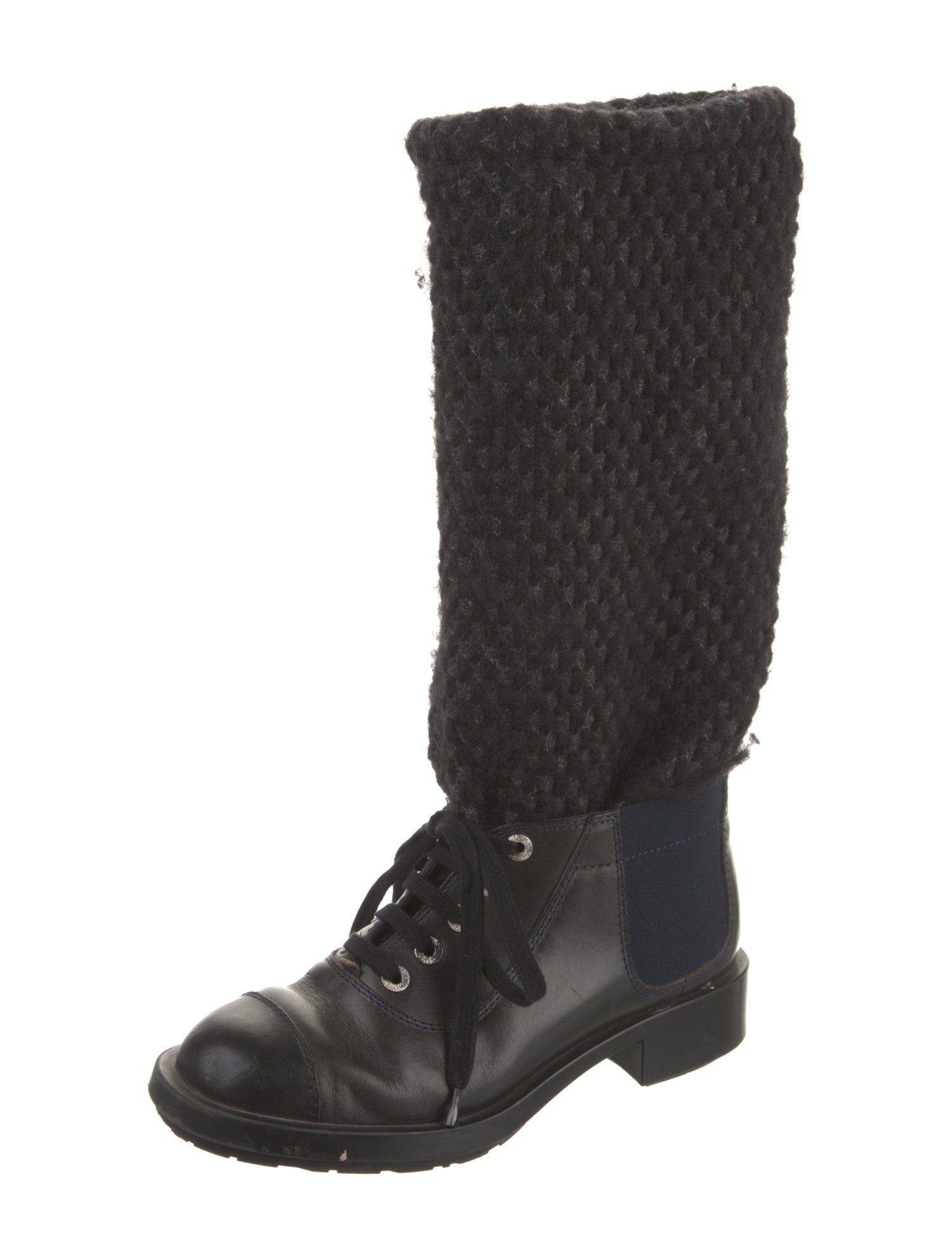 Chanel 2011 Interlocking CC Logo Boots