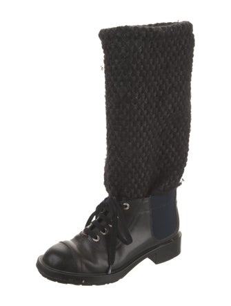 Chanel 2011 Interlocking CC Logo Boots