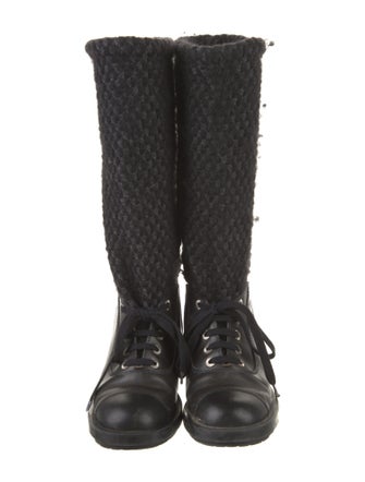 Chanel 2011 Interlocking CC Logo Boots